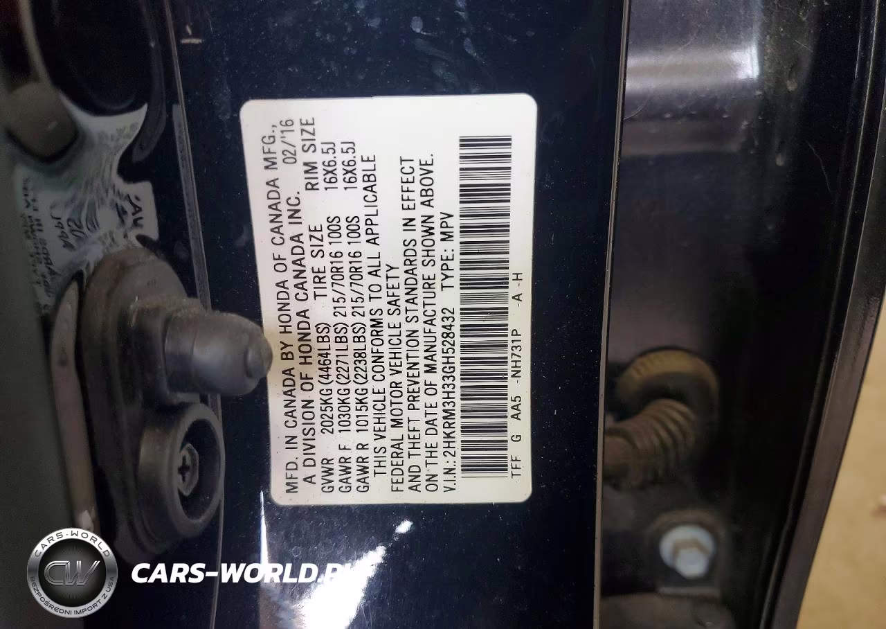 2016 Honda Cr-V Lx VIN:2HKRM3H33GH528432 - 13
