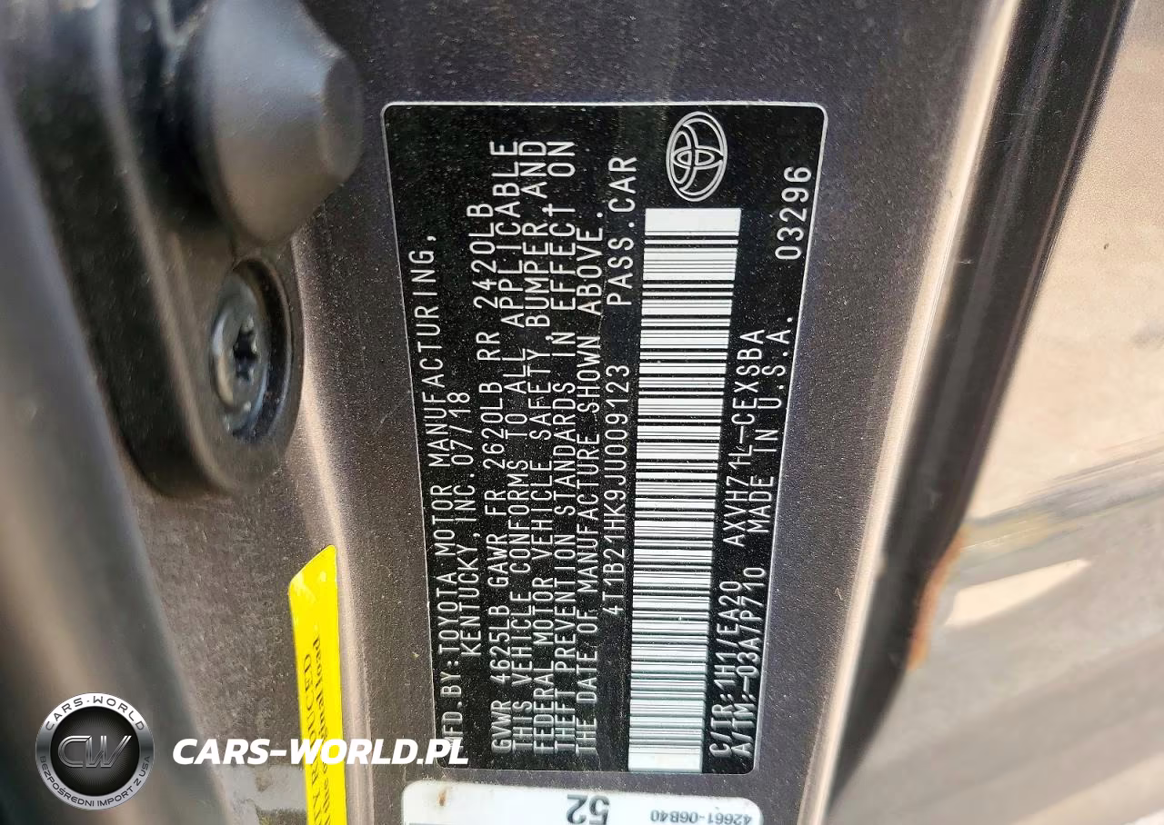2018 Toyota Camry Hybrid Se VIN:4T1B21HK9JU009123 - 13