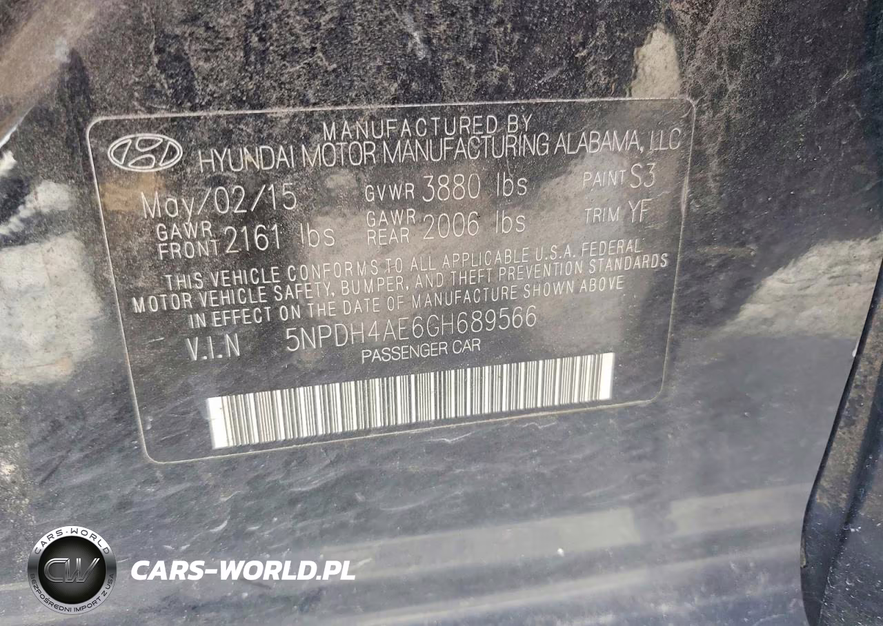 2016 Hyundai Elantra Se VIN:5NPDH4AE6GH689566 - 12