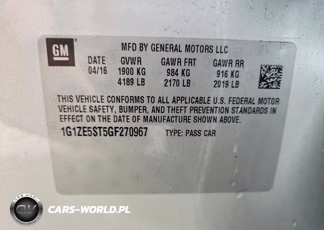 2016 Chevrolet Malibu Lt VIN:1G1ZE5ST5GF270967 - 12