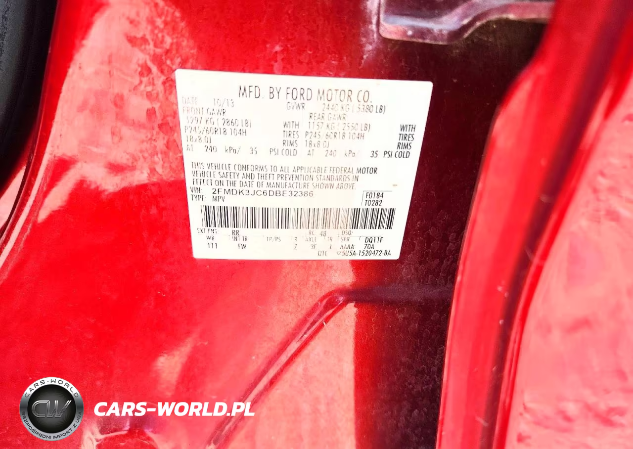2013 Ford Edge Sel VIN:2FMDK3JC6DBE32386 - 13