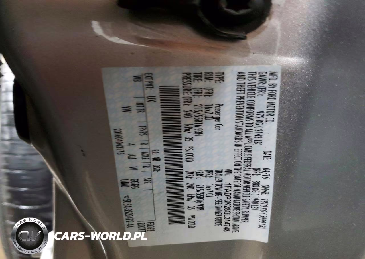 2016 Ford Focus Se VIN:1FADP3K28GL314748 - 13
