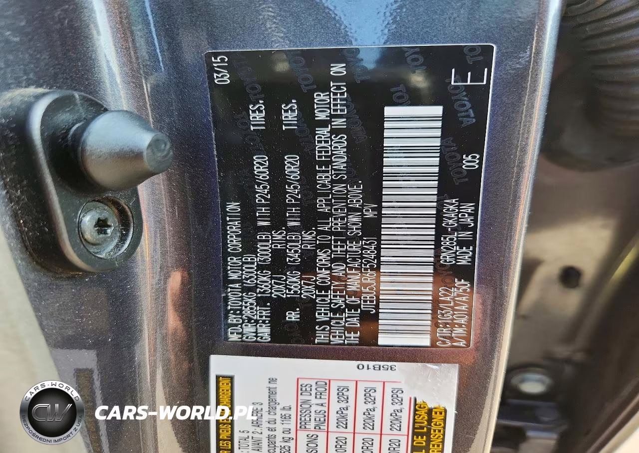 2015 Toyota 4Runner Limited VIN:JTEBU5JR6F5248431 - 14
