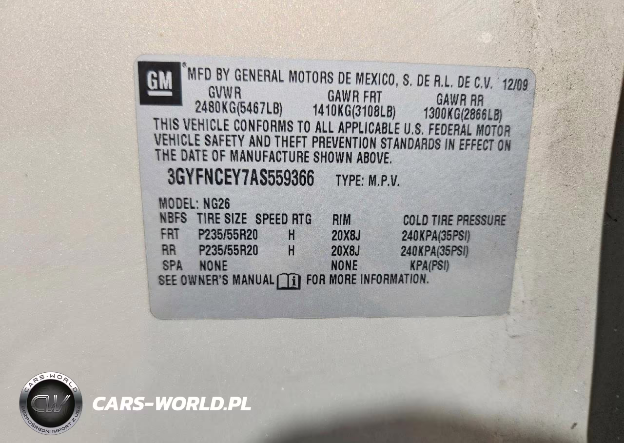 2010 Cadillac Srx Premium Collection VIN:3GYFNCEY7AS559366 - 13