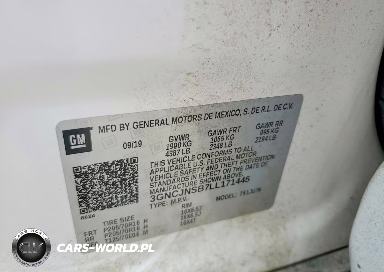 2020 Chevrolet Trax Ls VIN:3GNCJNSB7LL171445 - 13