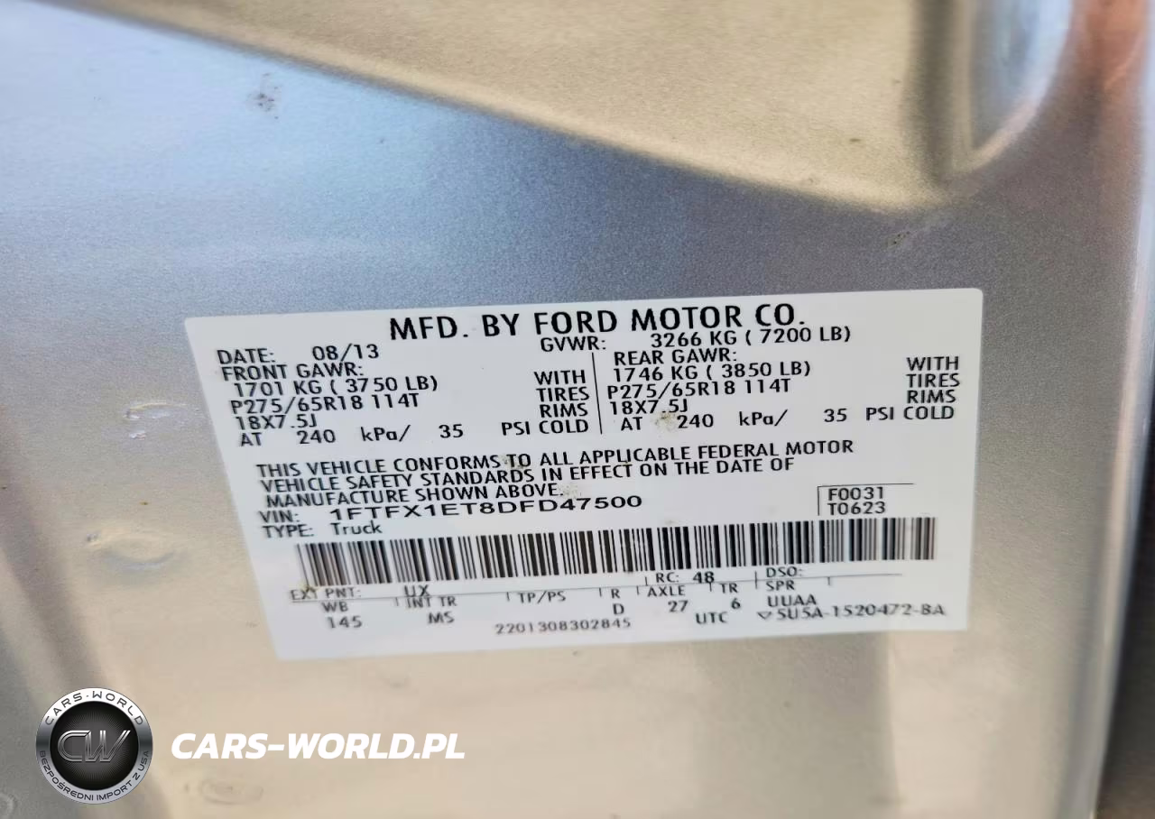 2013 Ford F150 Super Cab VIN:1FTFX1ET8DFD47500 - 12