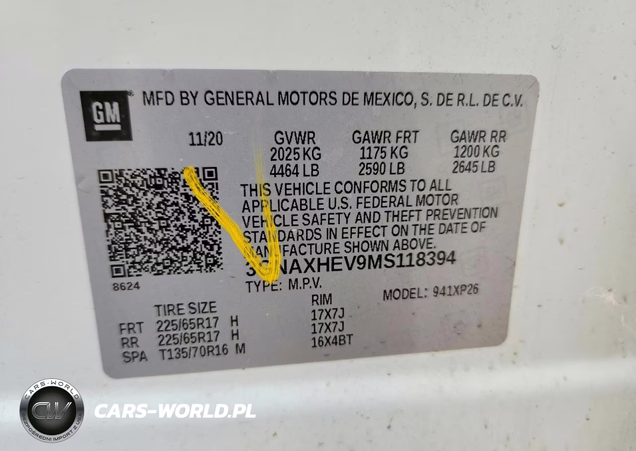 2021 Chevrolet Equinox Ls VIN:3GNAXHEV9MS118394 - 13