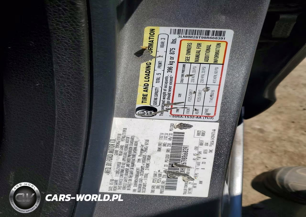 2008 Lincoln Mkz VIN:3LNHM26T98R668391 - 12