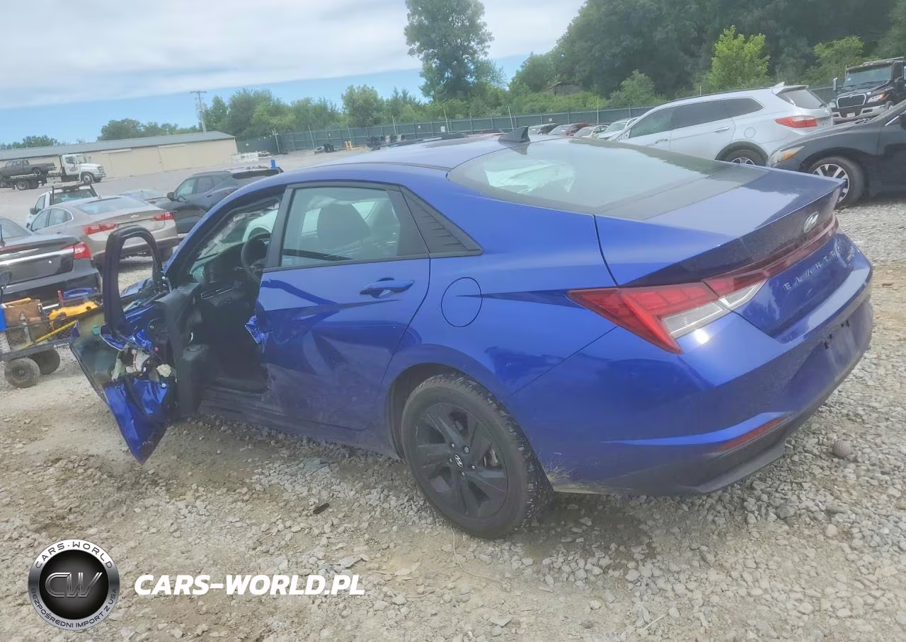 2021 Hyundai Elantra Blue VIN:KMHLM4AJXMU010092 - 2
