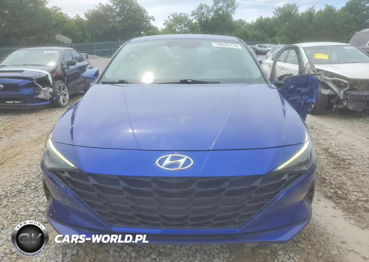 2021 Hyundai Elantra Blue VIN:KMHLM4AJXMU010092 - 5