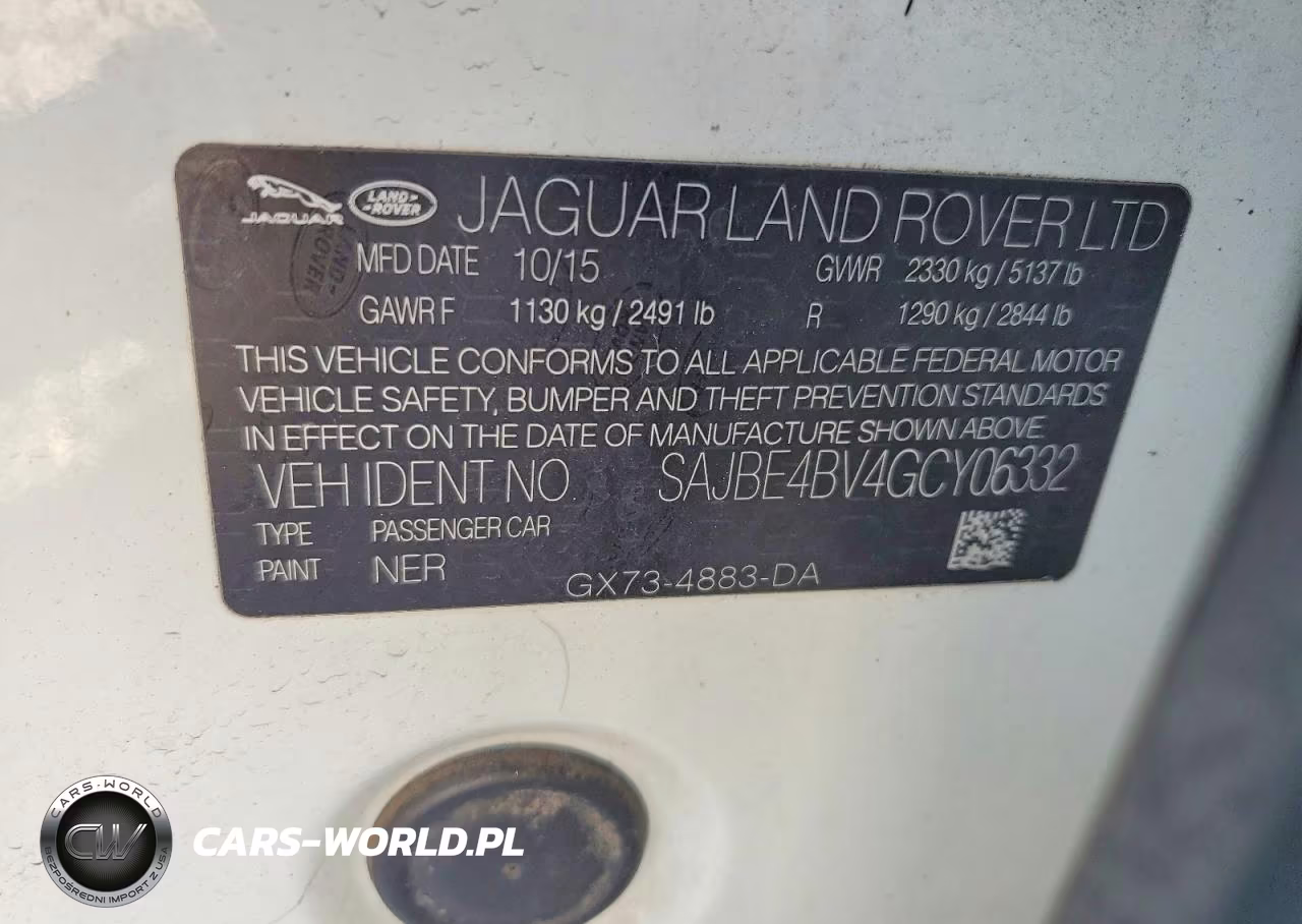 2016 Jaguar Xf Prestige VIN:SAJBE4BV4GCY06332 - 12