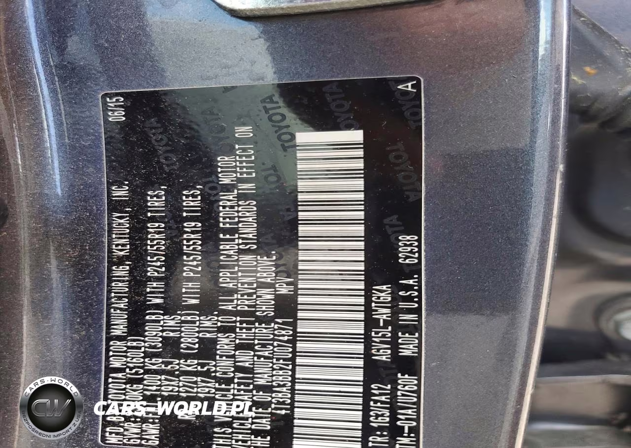 2015 Toyota Venza Le VIN:4T3BA3BB2FU074871 - 13