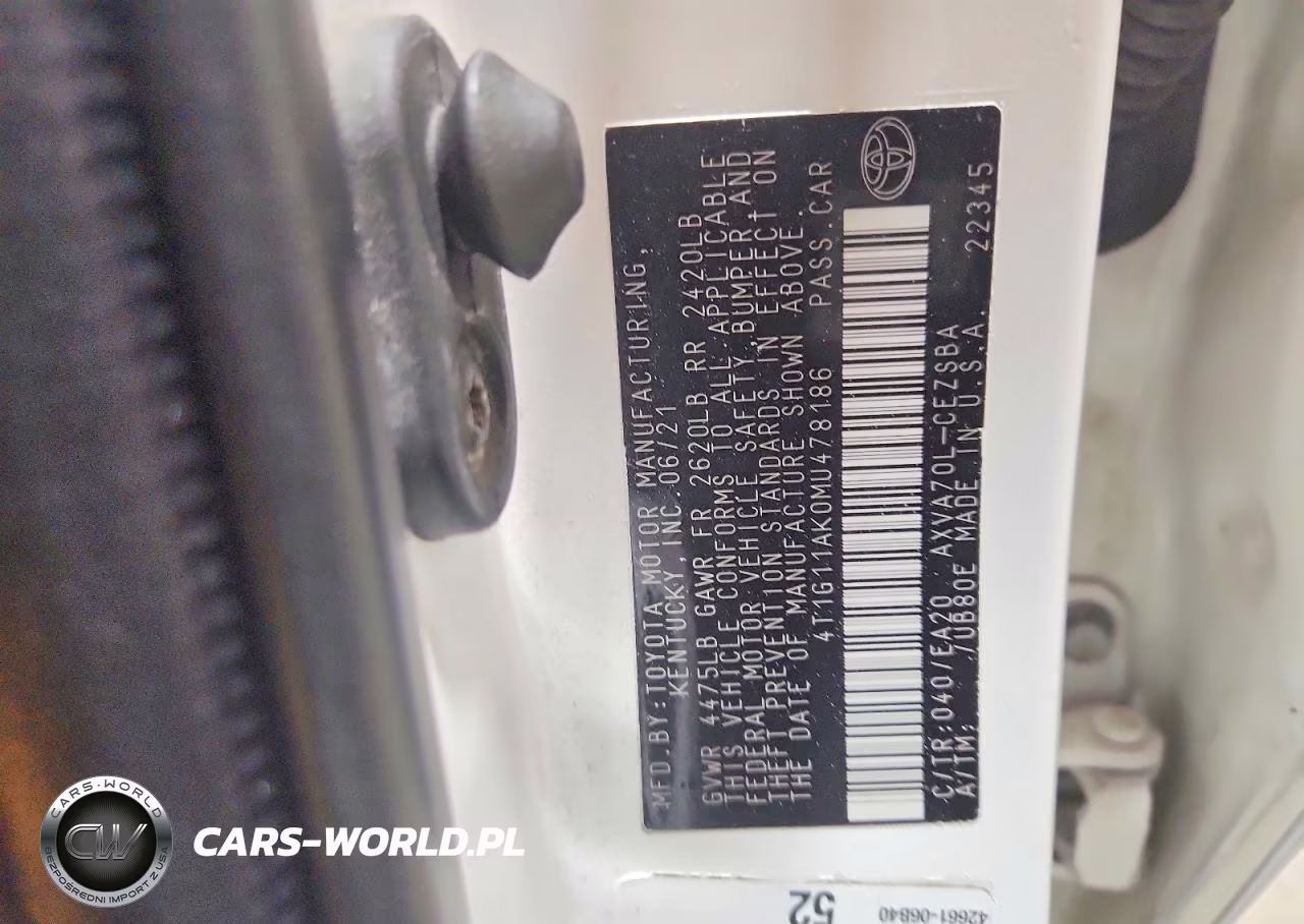 2021 Toyota Camry Se VIN:4T1G11AK0MU478186 - 12