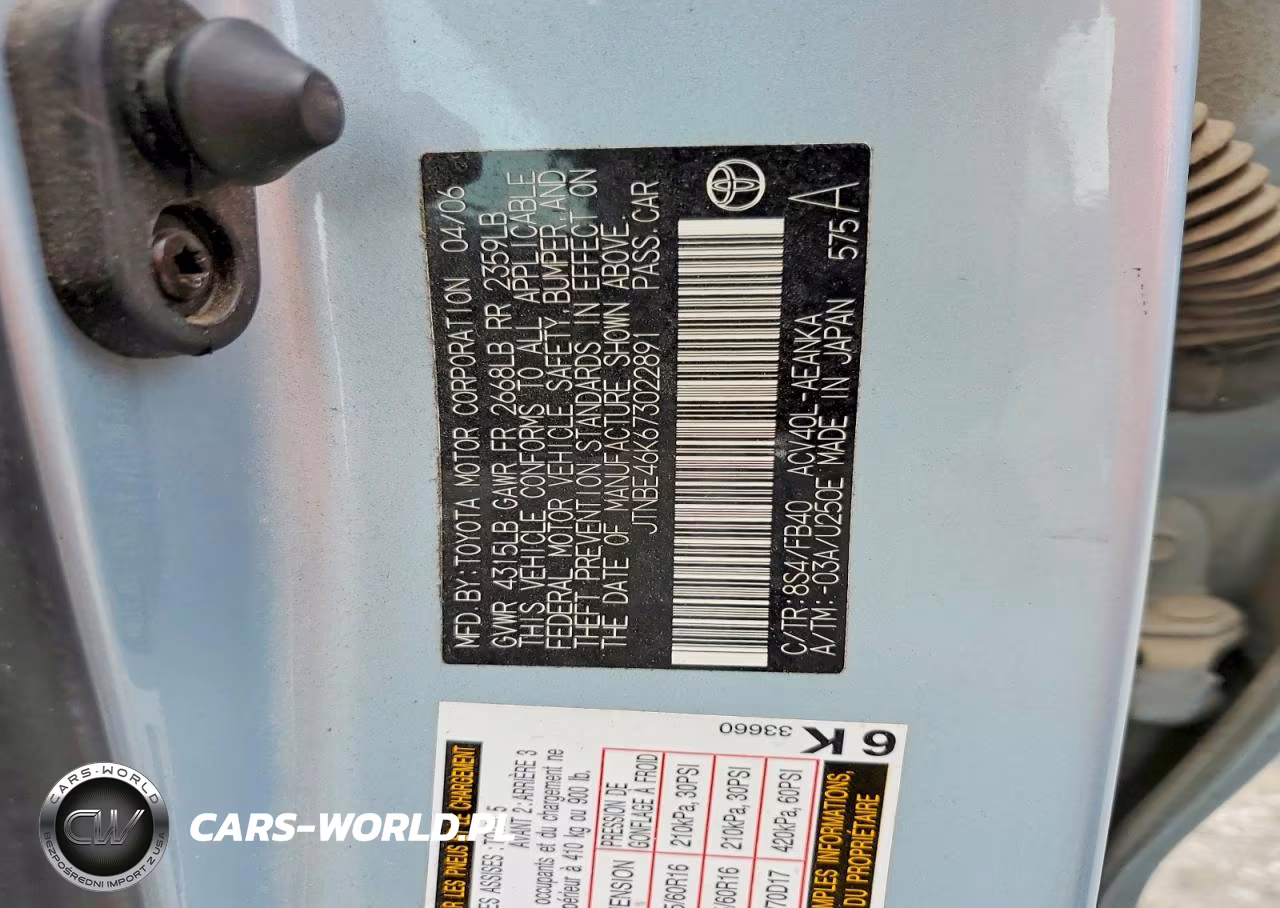 2007 Toyota Camry Le VIN:JTNBE46K673022891 - 12