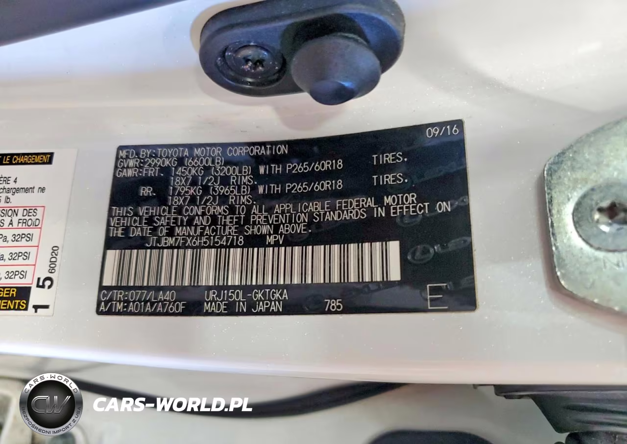 2017 Lexus Gx 460 VIN:JTJBM7FX6H5154718 - 13