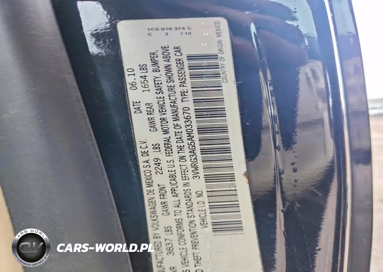 2010 Volkswagen New Beetle VIN:3VWRG3AG5AM033670 - 12