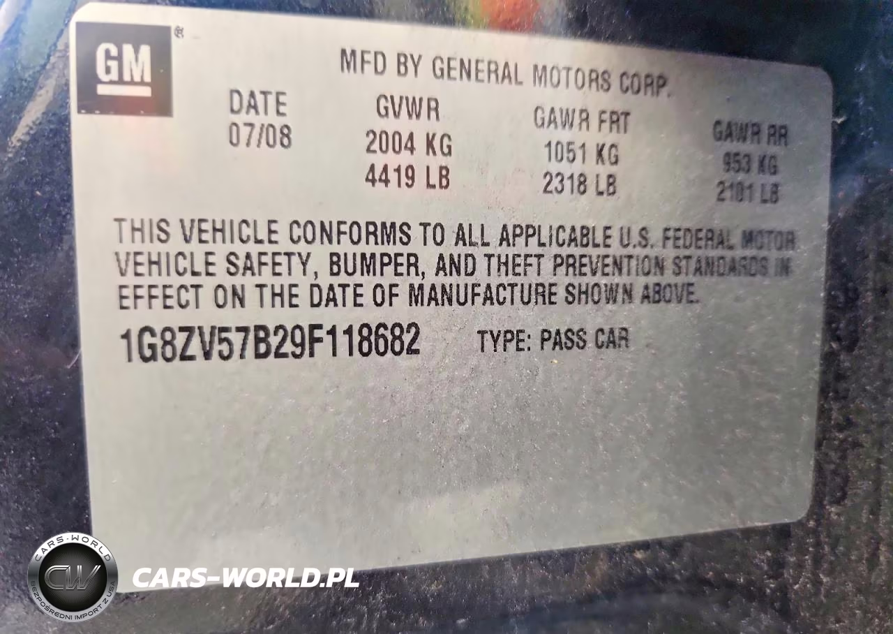 2009 Saturn Aura Xr VIN:1G8ZV57B29F118682 - 12
