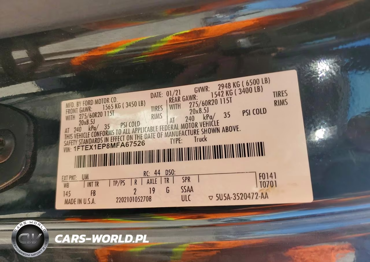 2021 Ford F150 Super Cab VIN:1FTEX1EP8MFA67526 - 12