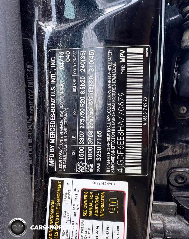 2017 Mercedes-Benz Gls 450 4Matic VIN:4JGDF6EE8HA770679 - 10