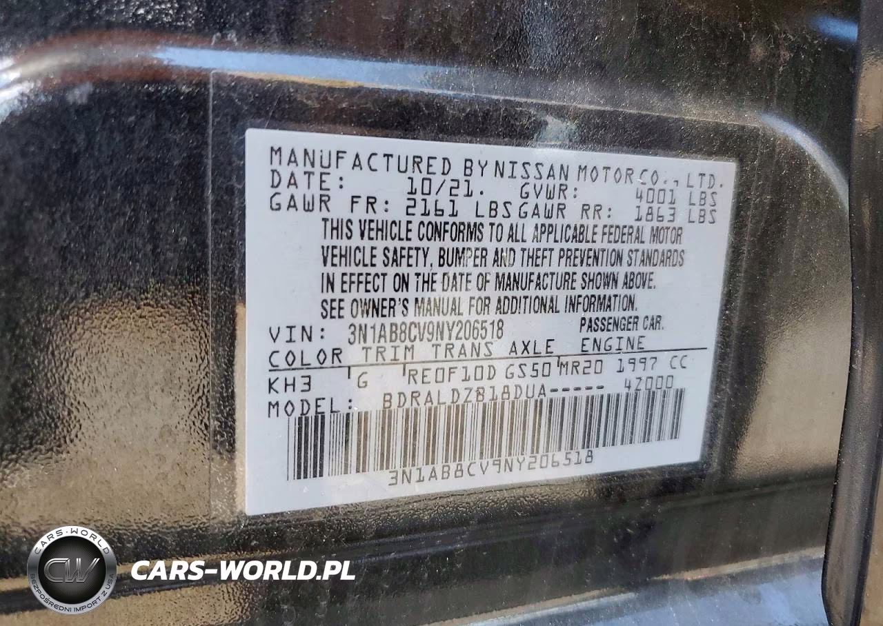 2022 Niss Sentra VIN:3N1AB8CV9NY206518 - 13