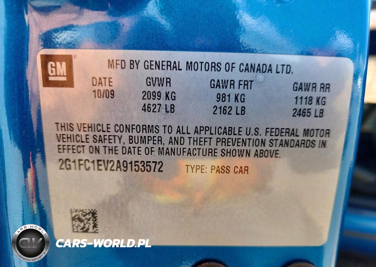 2010 Chevrolet Camaro Lt VIN:2G1FC1EV2A9153572 - 12