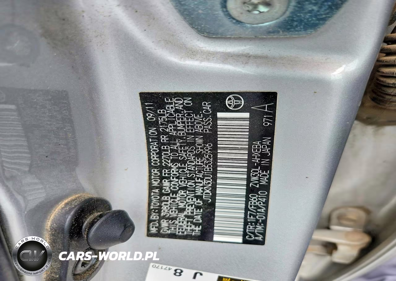 2011 Toyota Prius Three VIN:JTDKN3DU1B5325996 - 12