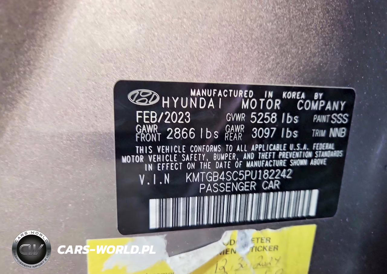 2023 Genesis G80 2.5T VIN:KMTGB4SC5PU182242 - 12