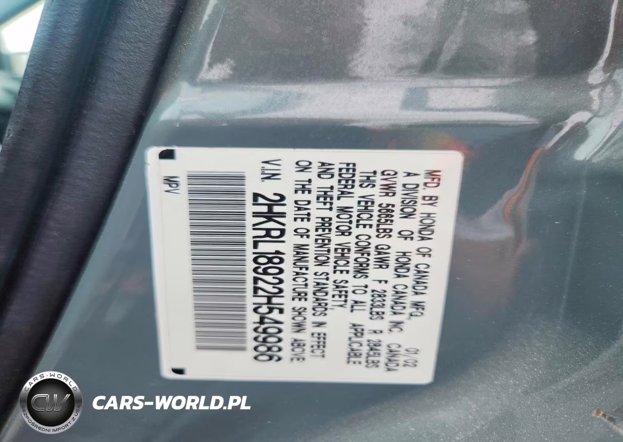 2002 Honda Odyssey Exl VIN:2HKRL18922H549986 - 13
