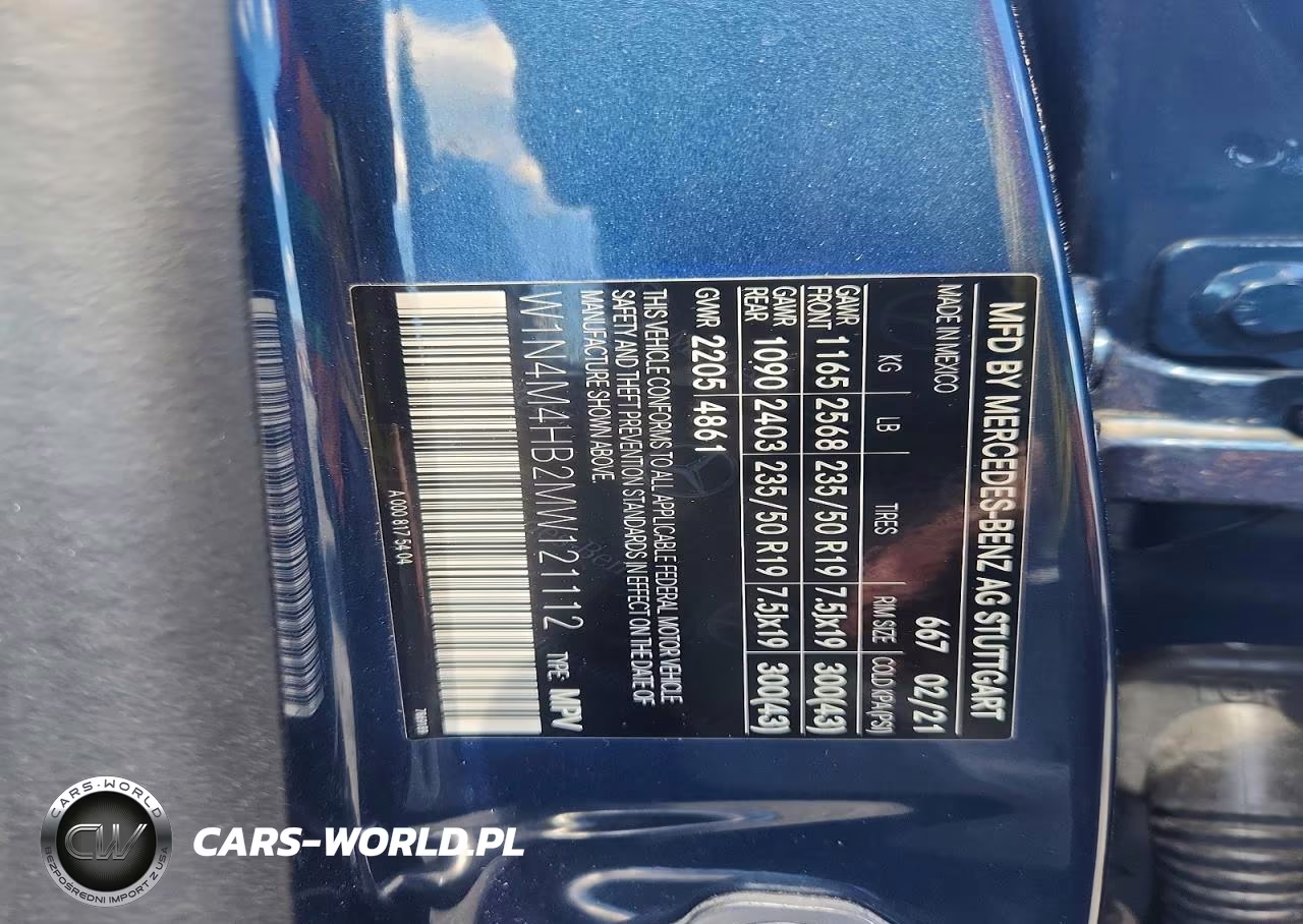 2021 Mercedes-Benz Glb 250 4Matic VIN:W1N4M4HB2MW121112 - 13