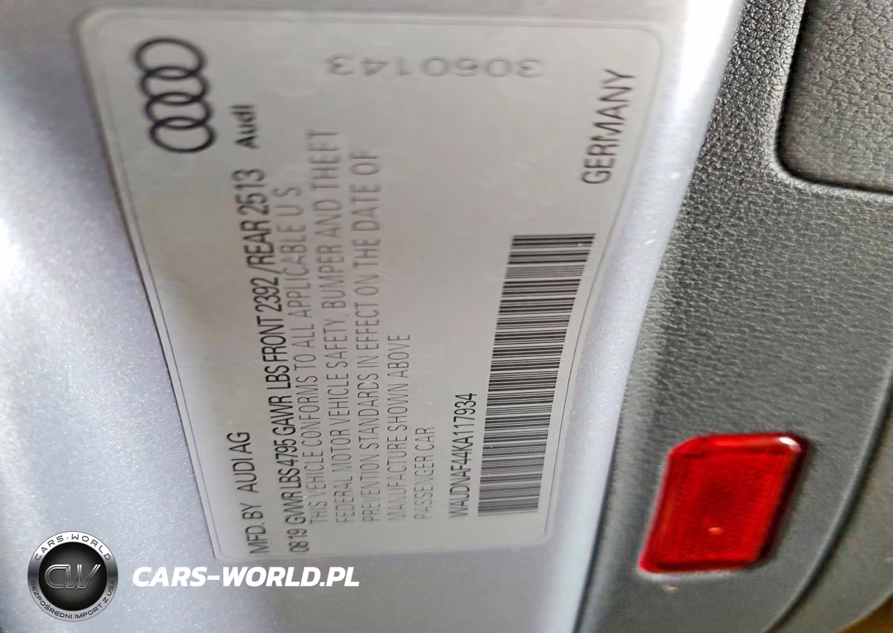2019 Audi A4 Premium VIN:WAUDNAF44KA117934 - 12