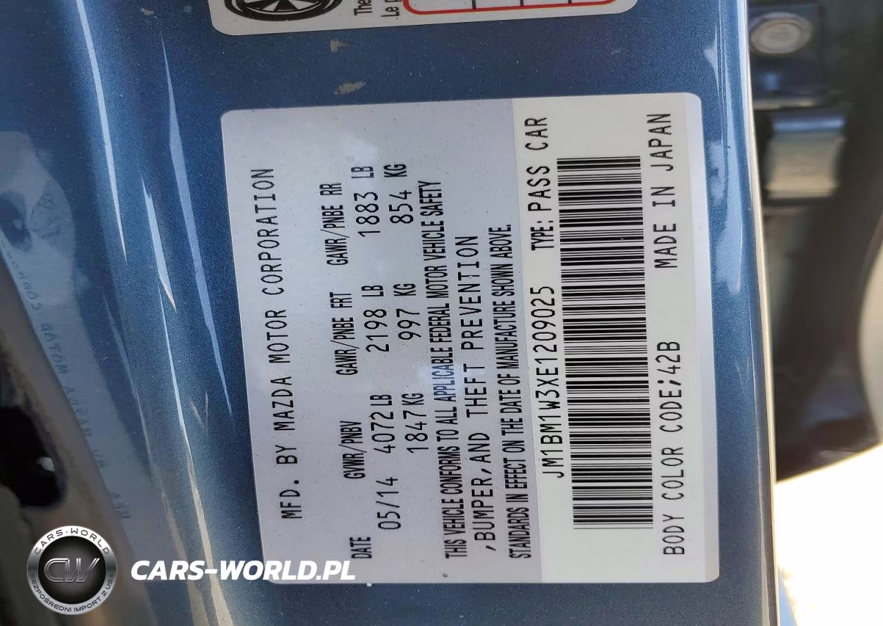 2014 Mazda 3 Grand Touring VIN:JM1BM1W3XE1209025 - 12