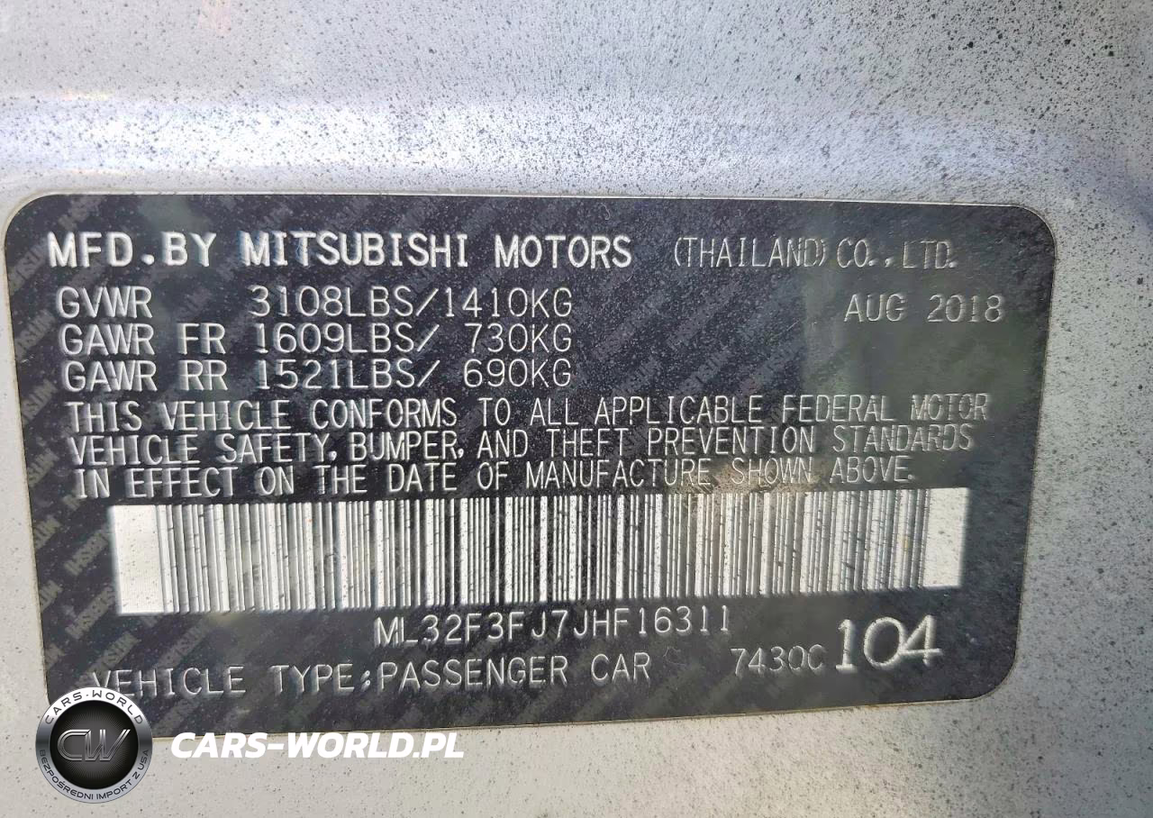 2018 Mitsubishi Mirage G4 Es VIN:ML32F3FJ7JHF16311 - 12