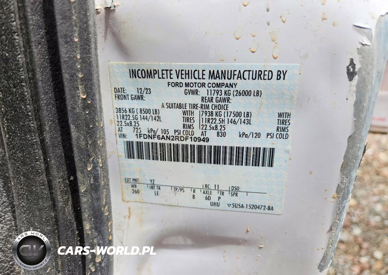2024 Ford F-650 Gas VIN:1FDNF6AN2RDF10949 - 13