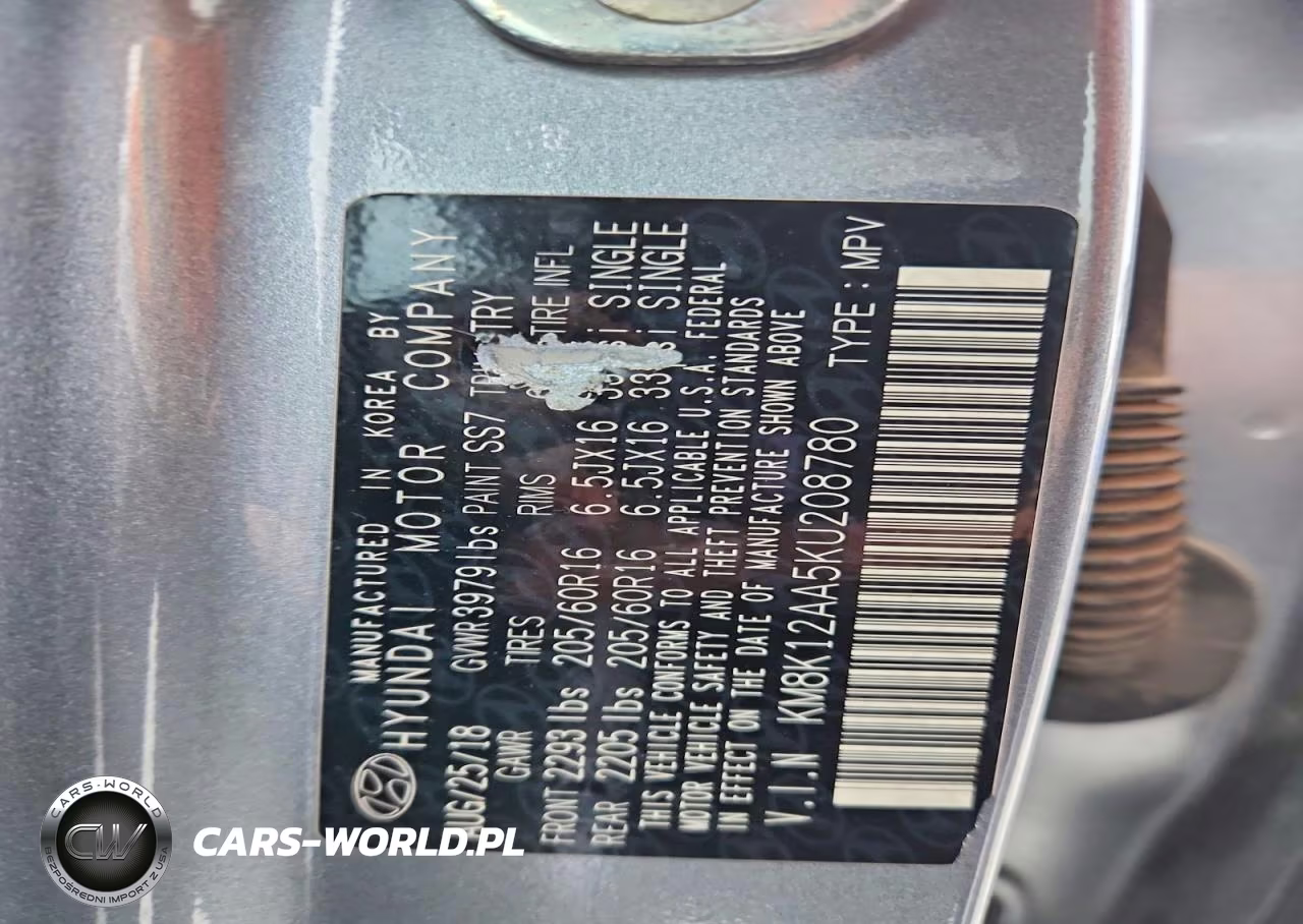2019 Hyundai Kona Se VIN:KM8K12AA5KU208780 - 12