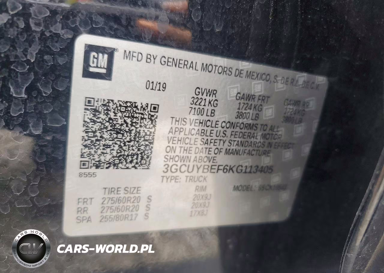 2019 Chevrolet Silverado K1500 Custom VIN:3GCUYBEF6KG113405 - 12
