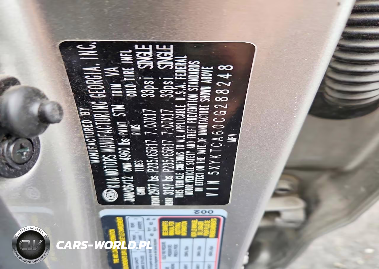 2012 Kia Sorento Lx VIN:5XYKTCA60CG288248 - 13