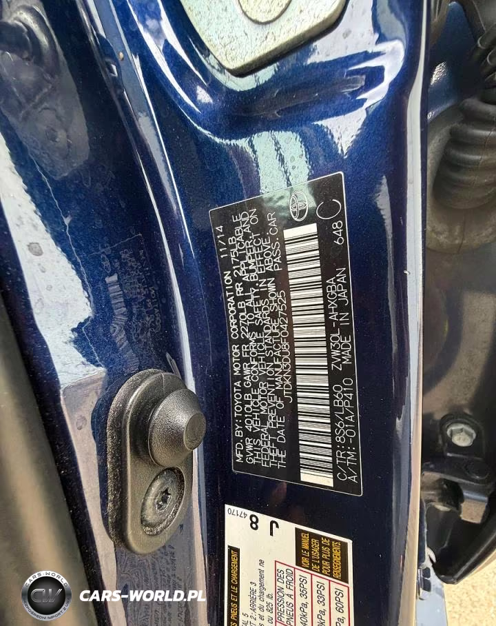 2015 Toyota Prius One VIN:JTDKN3DU8F0427525 - 10