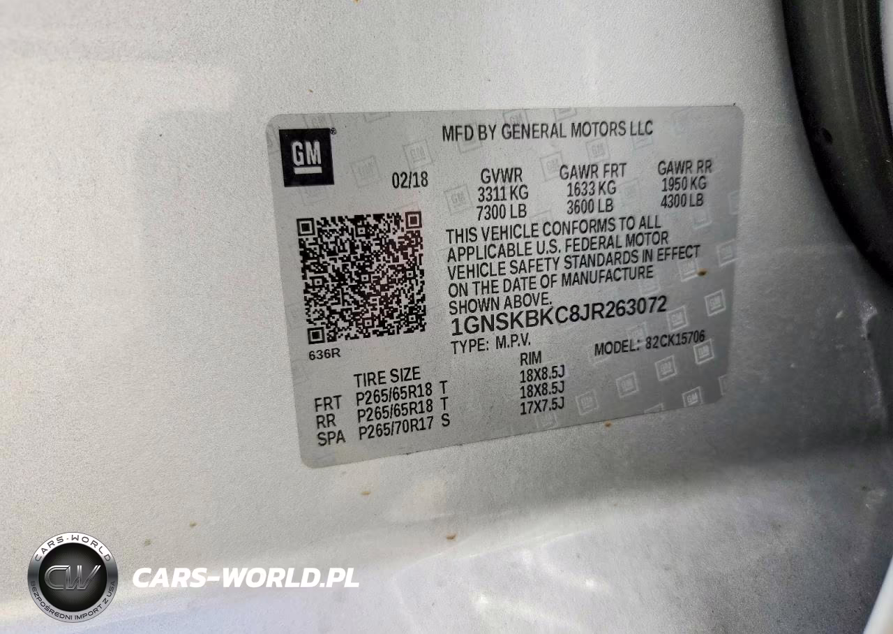 2018 Chevrolet Tahoe K1500 Lt VIN:1GNSKBKC8JR263072 - 13