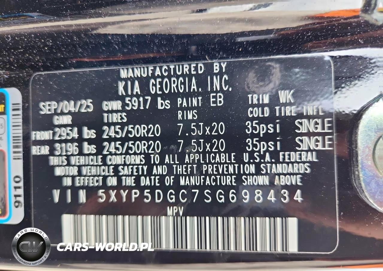 2025 Kia Telluride Sx-Prestige X-Line VIN:5XYP5DGC7SG698434 - 13