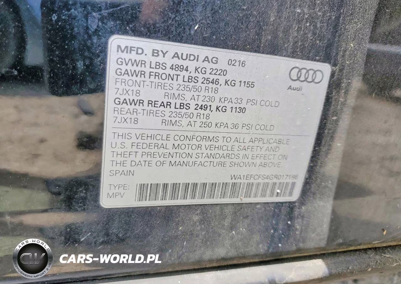 2016 Audi Q3 Premium Plus VIN:WA1EFCFS4GR017186 - 13