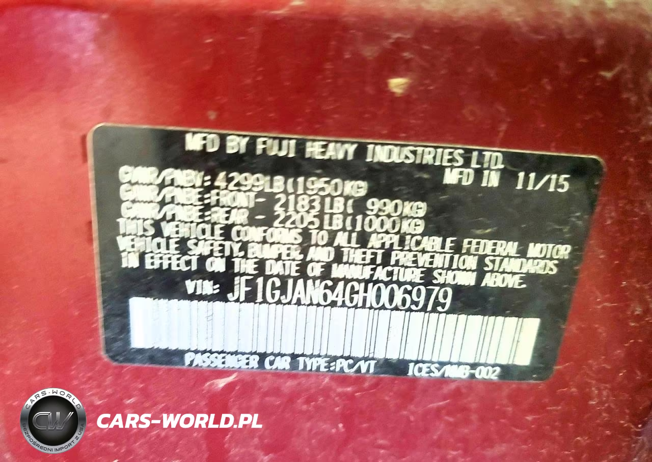 2016 Subaru Impreza Limited VIN:JF1GJAN64GH006979 - 12