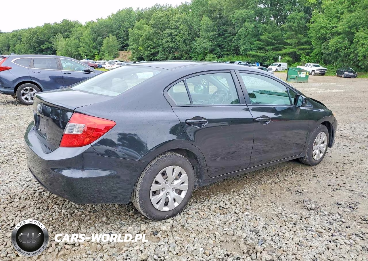 2012 Honda Civic Lx VIN:2HGFB2F51CH599110 - 3
