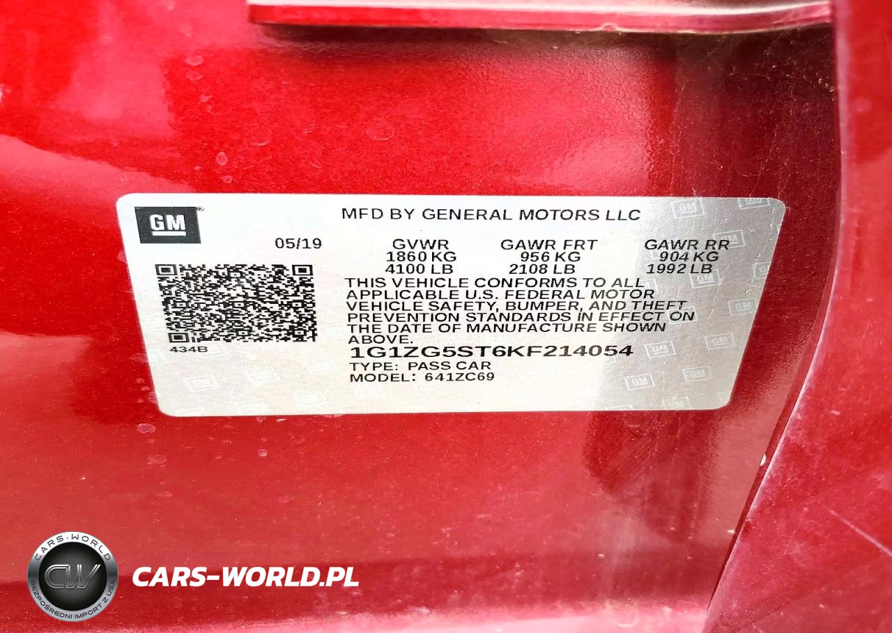 2019 Chevrolet Malibu Rs VIN:1G1ZG5ST6KF214054 - 12