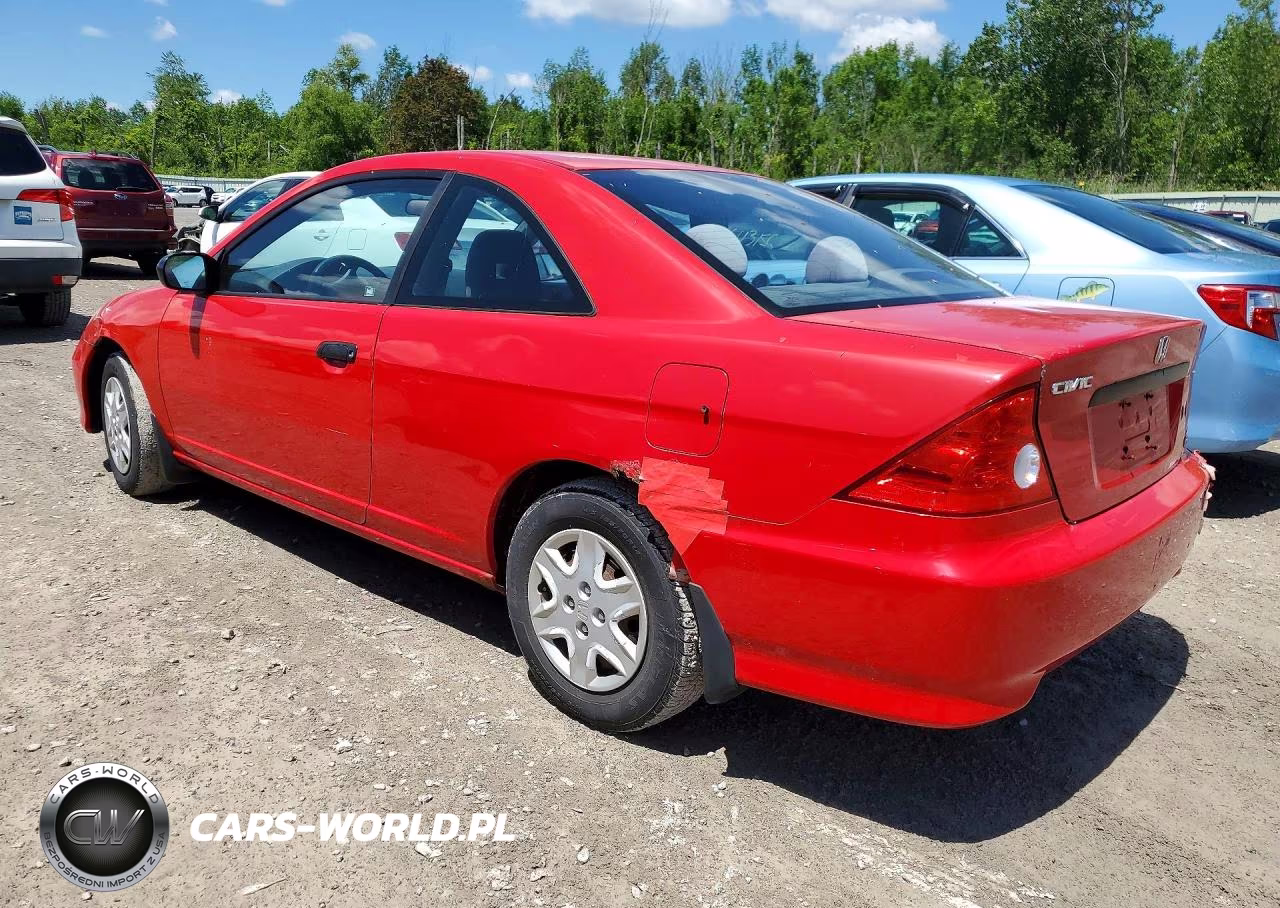 2004 Honda Civic Dx Vp VIN:1HGEM221X4L001903 - 2