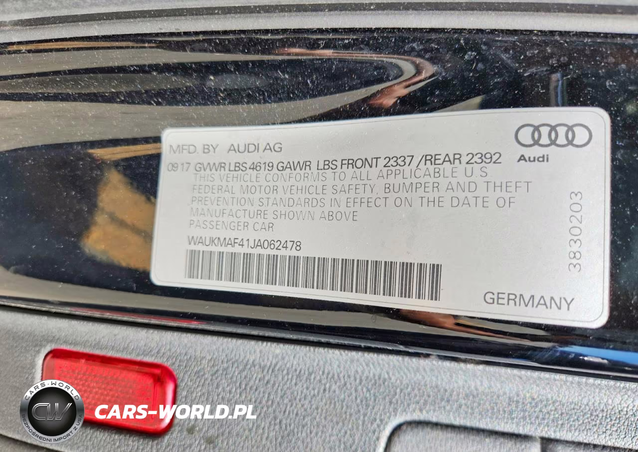 2018 Audi A4 Premium VIN:WAUKMAF41JA062478 - 12