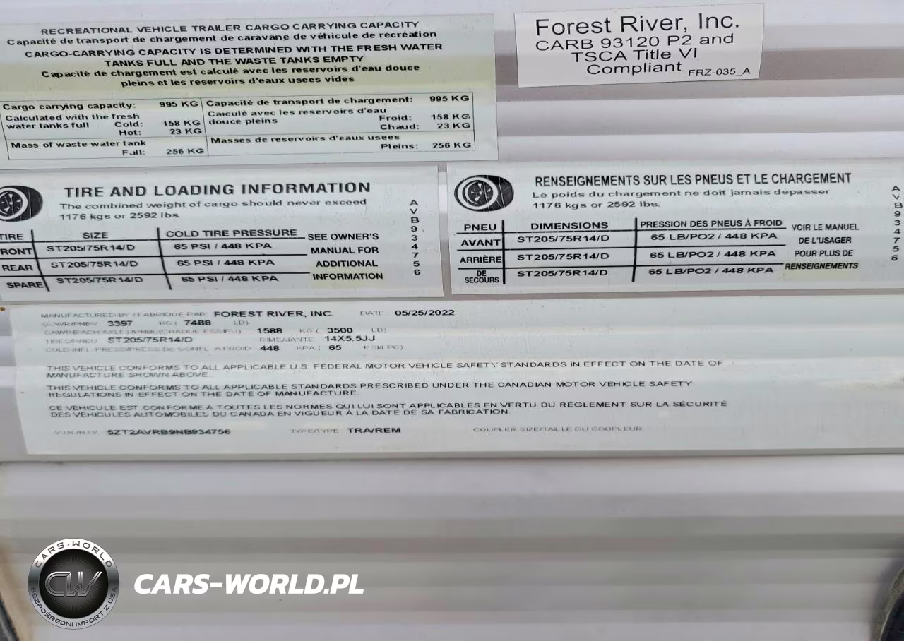 2022 Forest River Avenger Camper VIN:5ZT2AVRB9NB934756 - 10