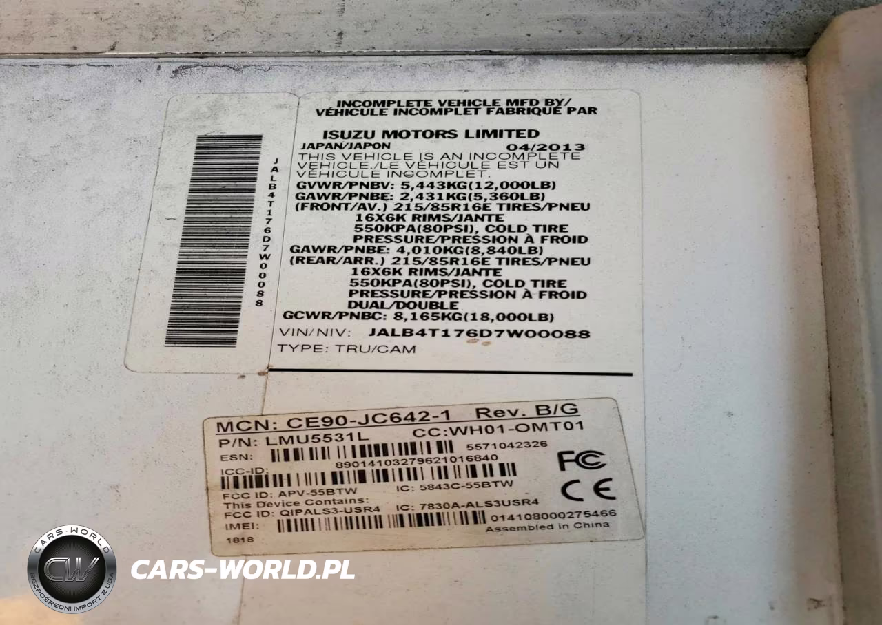 2013 Isuzu Npr Hd Delivery Van VIN:JALB4T176D7W00088 - 13