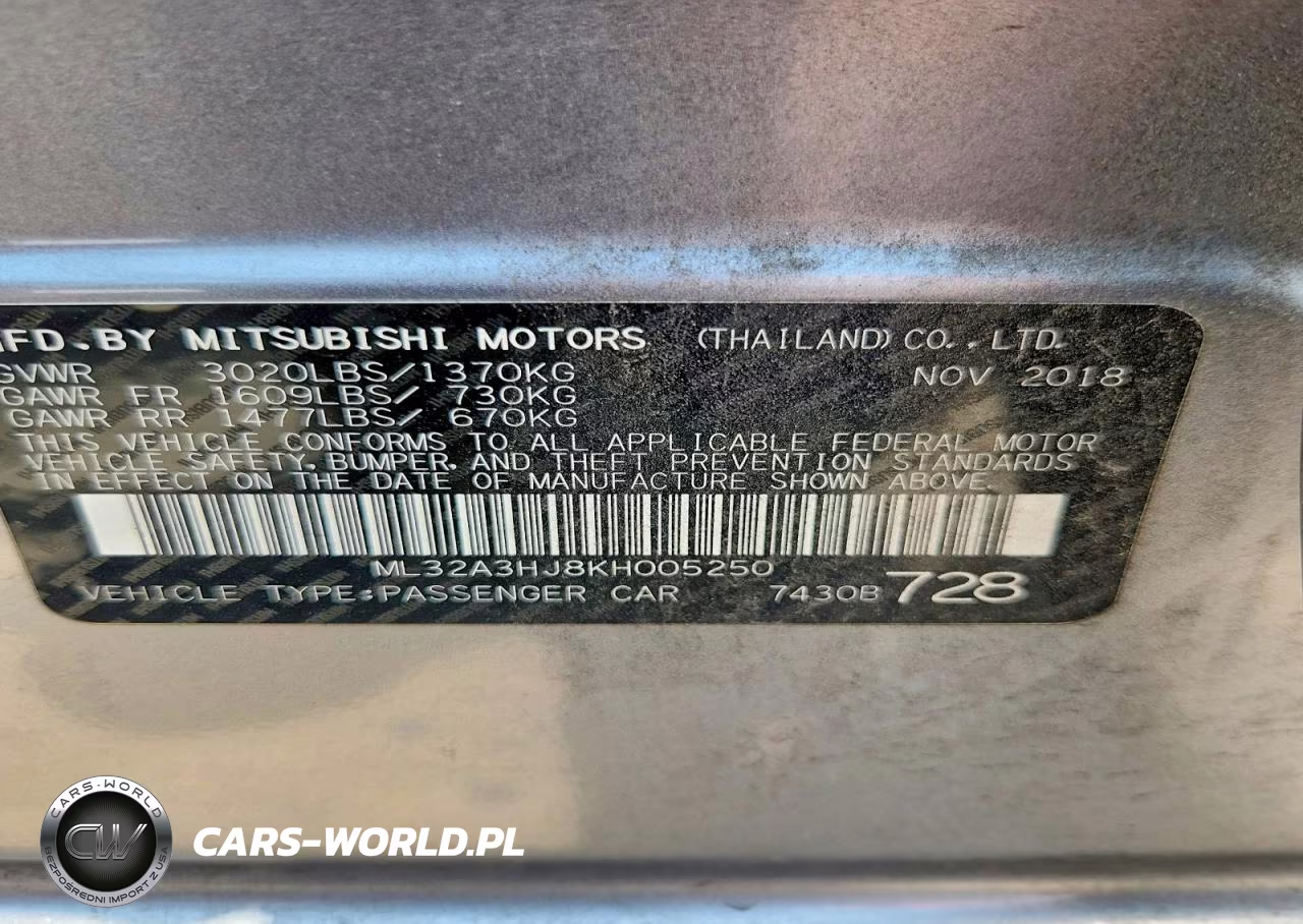2019 Mitsubishi Mirage Es VIN:ML32A3HJ8KH005250 - 12