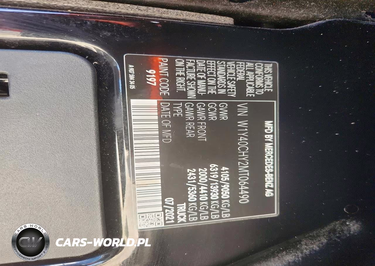 2021 Mercedes-Benz Sprinter 2500 Delivery Van VIN:W1Y40CHY2MT064490 - 12