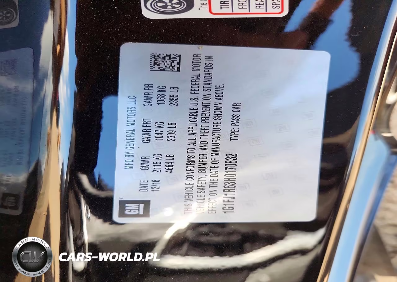 2017 Chevrolet Camaro Zl1 VIN:1G1FJ1R63H0170832 - 12